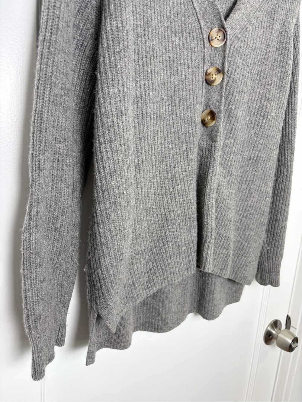 Madewell Ribbed Lyle Henley Sweater Merino Wool small - Picture 6 of 16